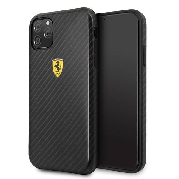 Ferrari etui iPhone 11 Pro Max carbon effect czarn