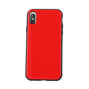 DEVIA Glass Case iPhone X/XS czerwony