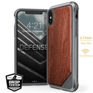 X-Doria Defense Lux Wood Etui iPhone X / XS z prawdziwym drewnem