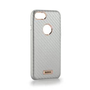 Futerał iPhone 7/8/SE Srebrny REMAX Carbon Series
