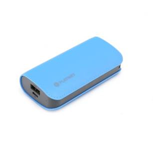 PLATINET POWER BANK 5200 maH LEATHER BLUE + MICRO USB CABLE