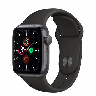 Apple Watch SE 44mm Space Gray Midnight Sport Band