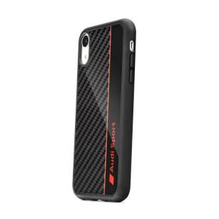 Oryginalne Etui AUDI Carbon Fibre Case iPhone Xr c