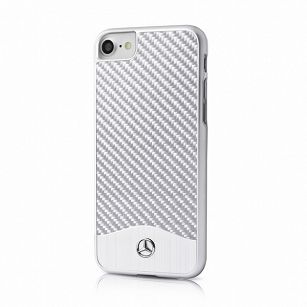 Etui MERCEDES hard do iPhone 7/8/SE srebrne