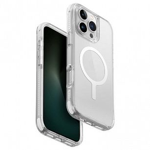 Etui UNIQ Combat Luminos iPhone 16 Pro Magclick Charging przezroczyste