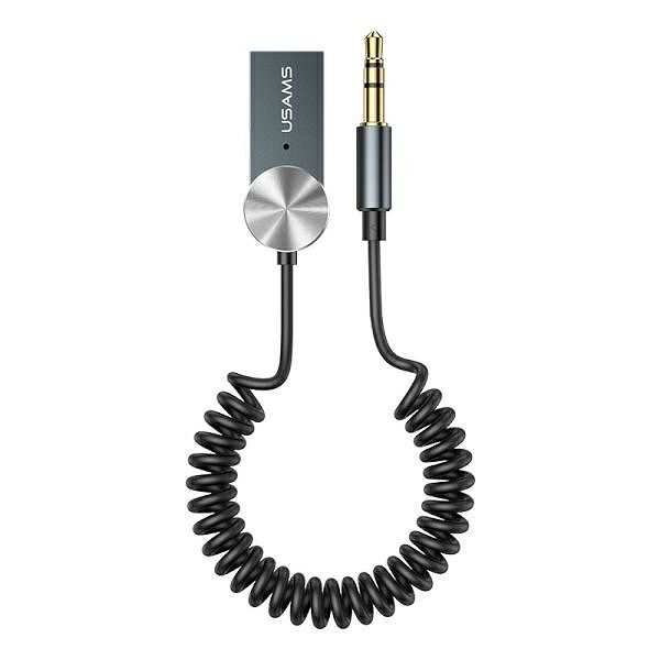 USAMS adapter audio Bluetooth 5.0 USB-AUX SJ464JSQ01 (US-SJ464) szary