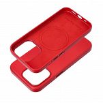 Leather Mag Cover MagSafe iPhone 15 czerwony - 3