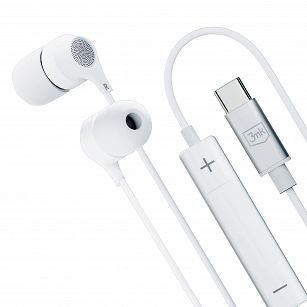 Słuchawki 3mk Wired Earphones USB-C białe