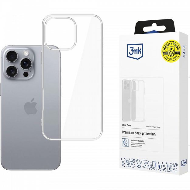 3mk Clear Case iPhone 16 Pro przezroczyste
