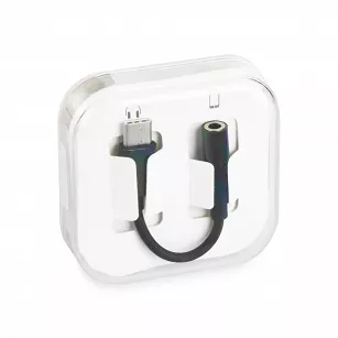 Adapter USB Typ C do Jack 3,5mm czarny