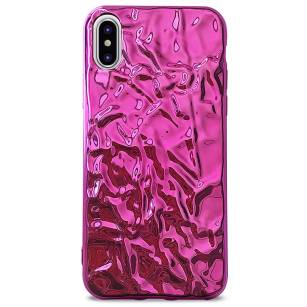 PURO Glam Metal Flex Cover Etui iPhone X / XS różo