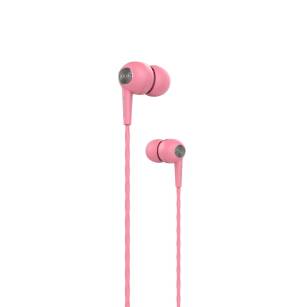 Słuchawki przewodowe Devia Kintone różowe BRA006770 