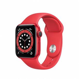 Apple Watch Series 6 44mm Red Sport Band