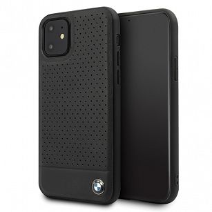 Etui BMW Signature Perforated iPhone 11 czarny