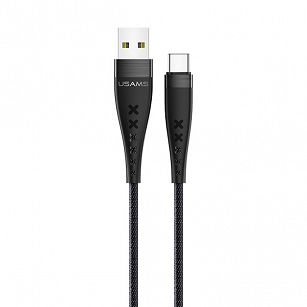 USAMS Kabel pleciony U11 2A USB-C Fast Charge czarny 1,2m SJ250USB01 - towar w magazynie, natychmiastowa wysyłka FV 23%, odbiór osobisty 0 zł