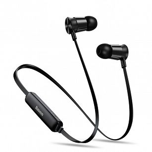 Słuchawki Bluetooth z mikrofonem Baseus ENOCK S07 NGS07-01 czarne - towar w magazynie, natychmiastowa wysyłka FV 23%, odbiór osobisty 0 zł