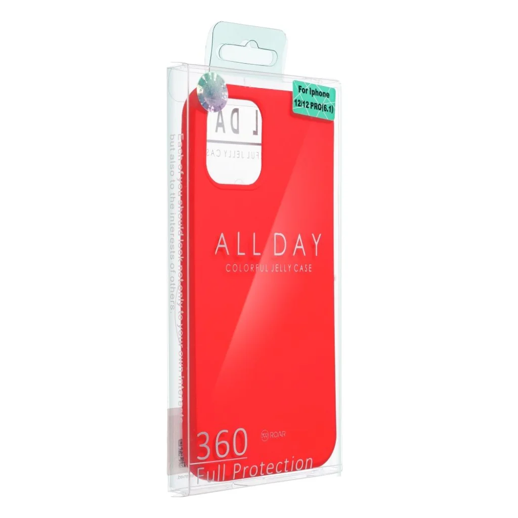 ROAR Colorful Jelly etui iPhone 15 czerwony - obrazek 5