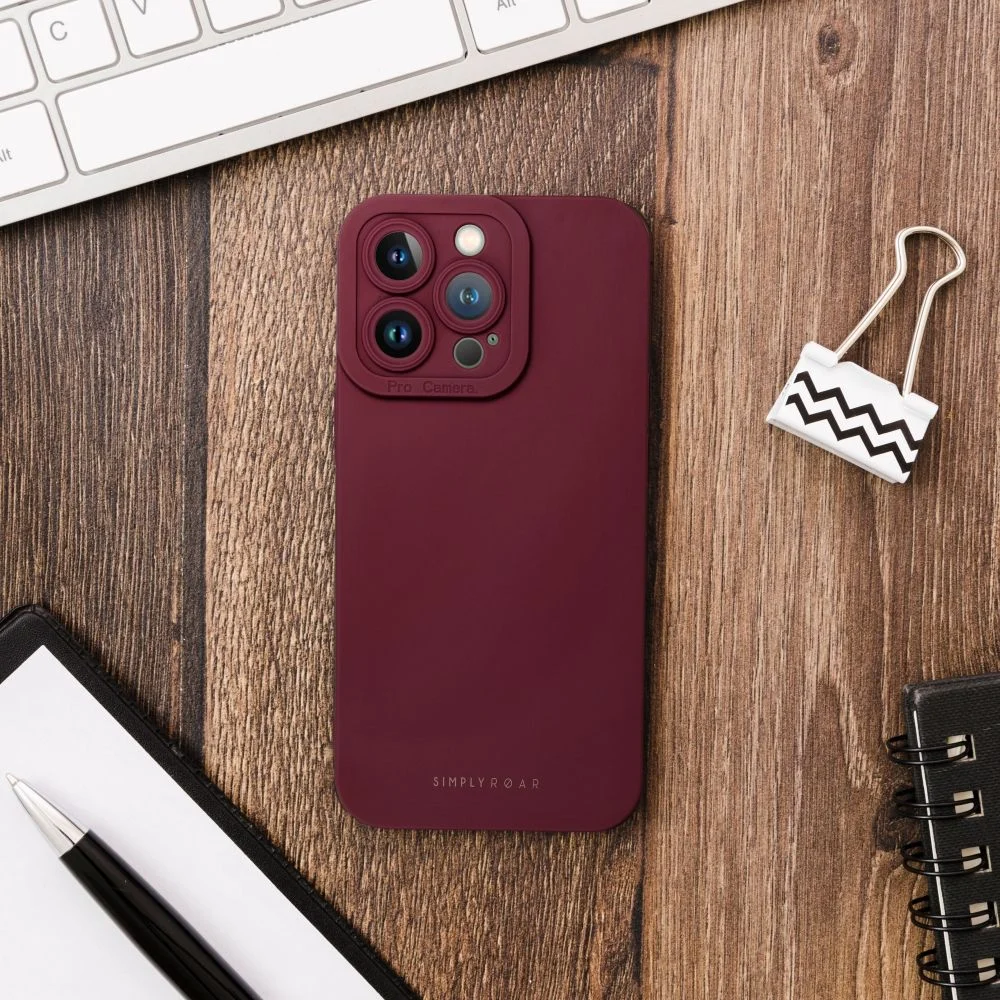 Etui Roar Luna iPhone 15 bordowy - obrazek 8