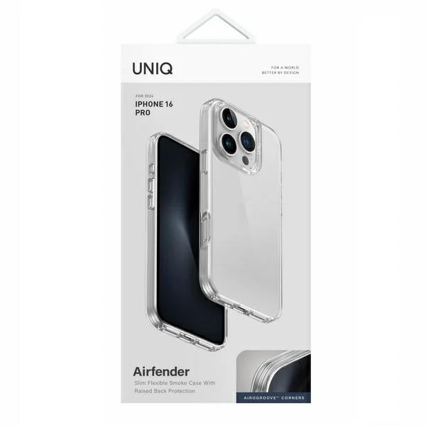 Etui UNIQ Air Fender iPhone 16 Pro przezroczyste - obrazek 4