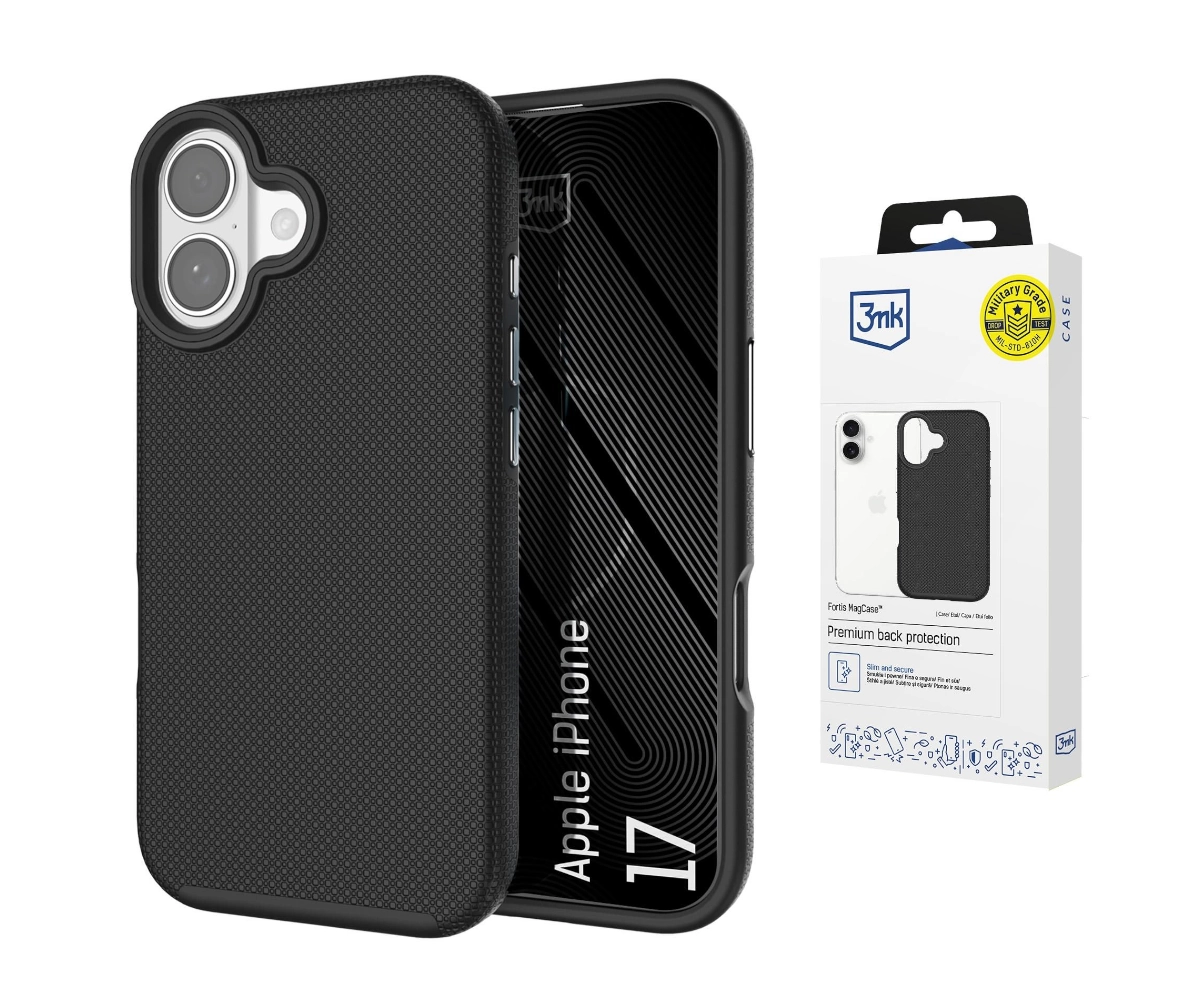 3mk Fortis MagCase iPhone 17 czarny - obrazek 2