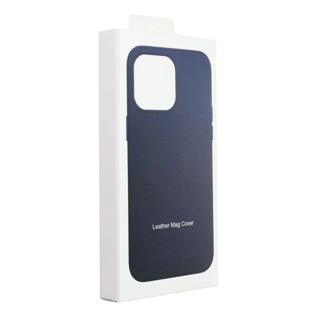 Leather Mag Cover iPhone 16 Pro MagSafe granatowy - obrazek 10