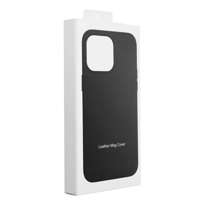Leather Mag Cover iPhone 16 MagSafe czarny - obrazek 10