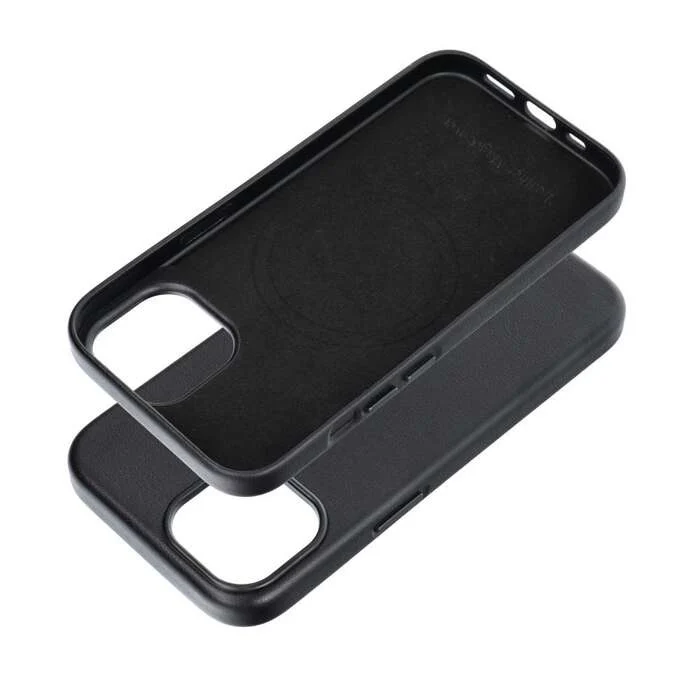 Leather Mag Cover iPhone 16 MagSafe czarny - obrazek 4