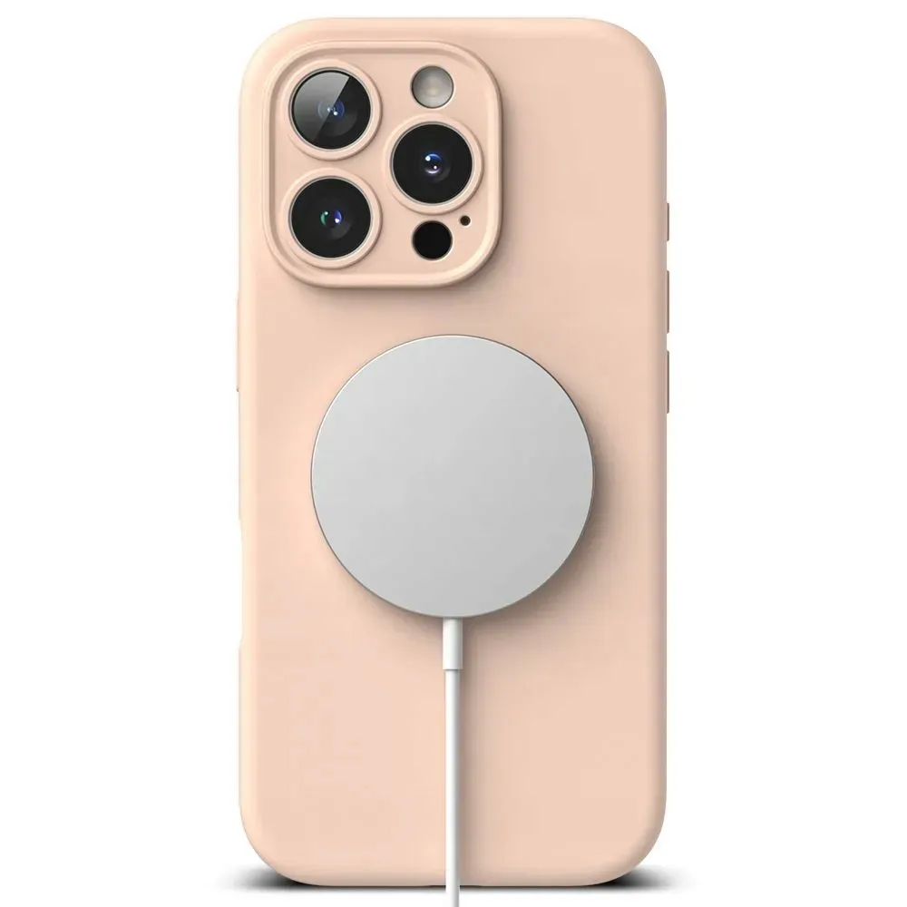 Ringke Silicone Magnetic iPhone 16 Pro Max MagSafe różowe - obrazek 4