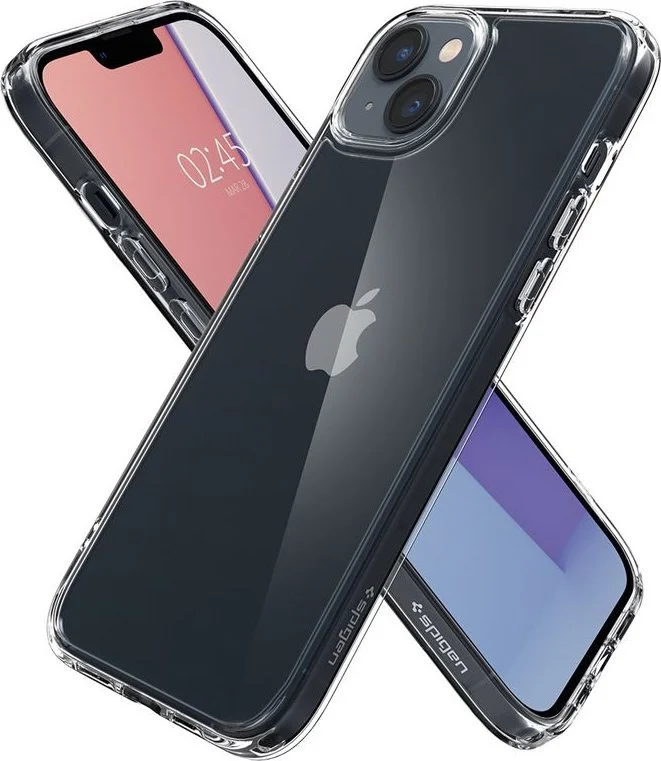 Spigen Crystal Hybrid iPhone 14 przezroczyste - obrazek 7