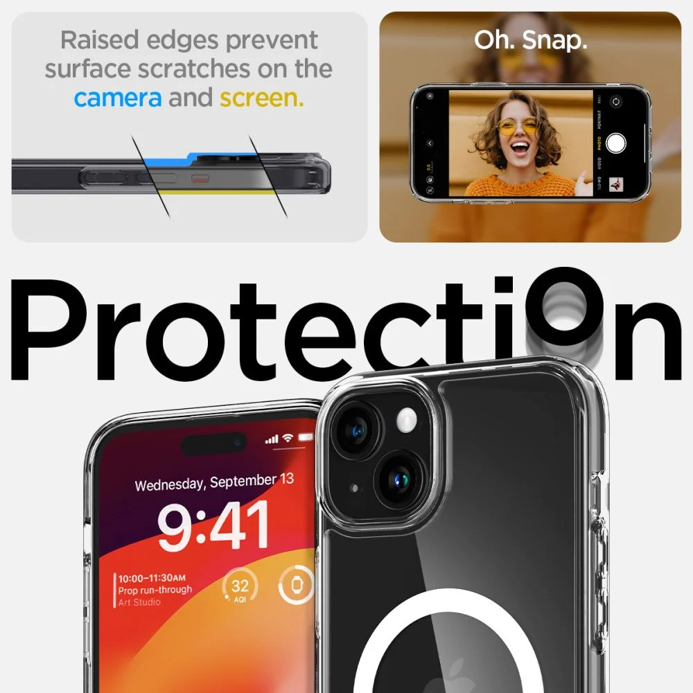 Spigen Ultra Hybrid Mag iPhone 15 przezroczysty - obrazek 11