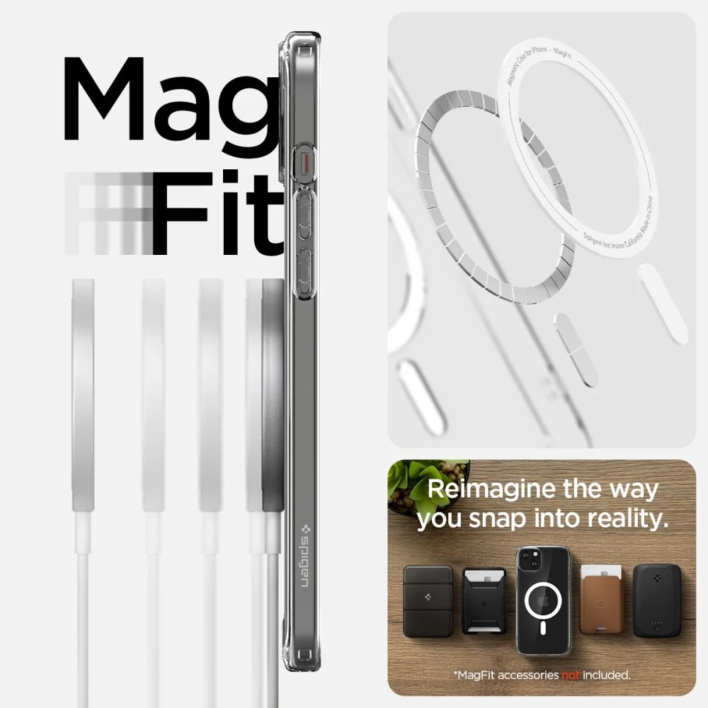 Spigen Ultra Hybrid Mag iPhone 15 przezroczysty - obrazek 12